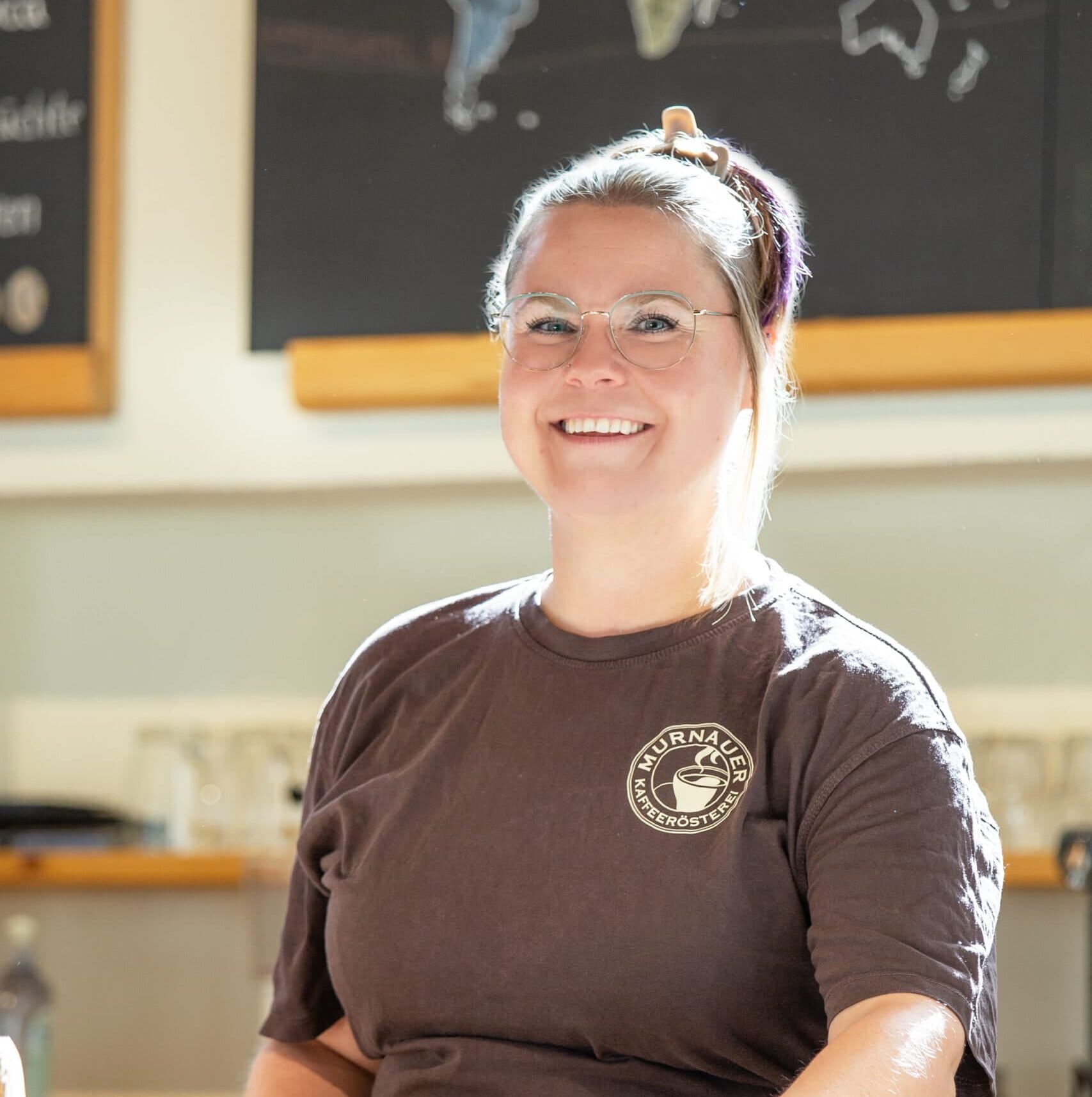 Manuela Erhardt, Mitarbeiterin im Murnauer Kaffeehaus, Personalfoto