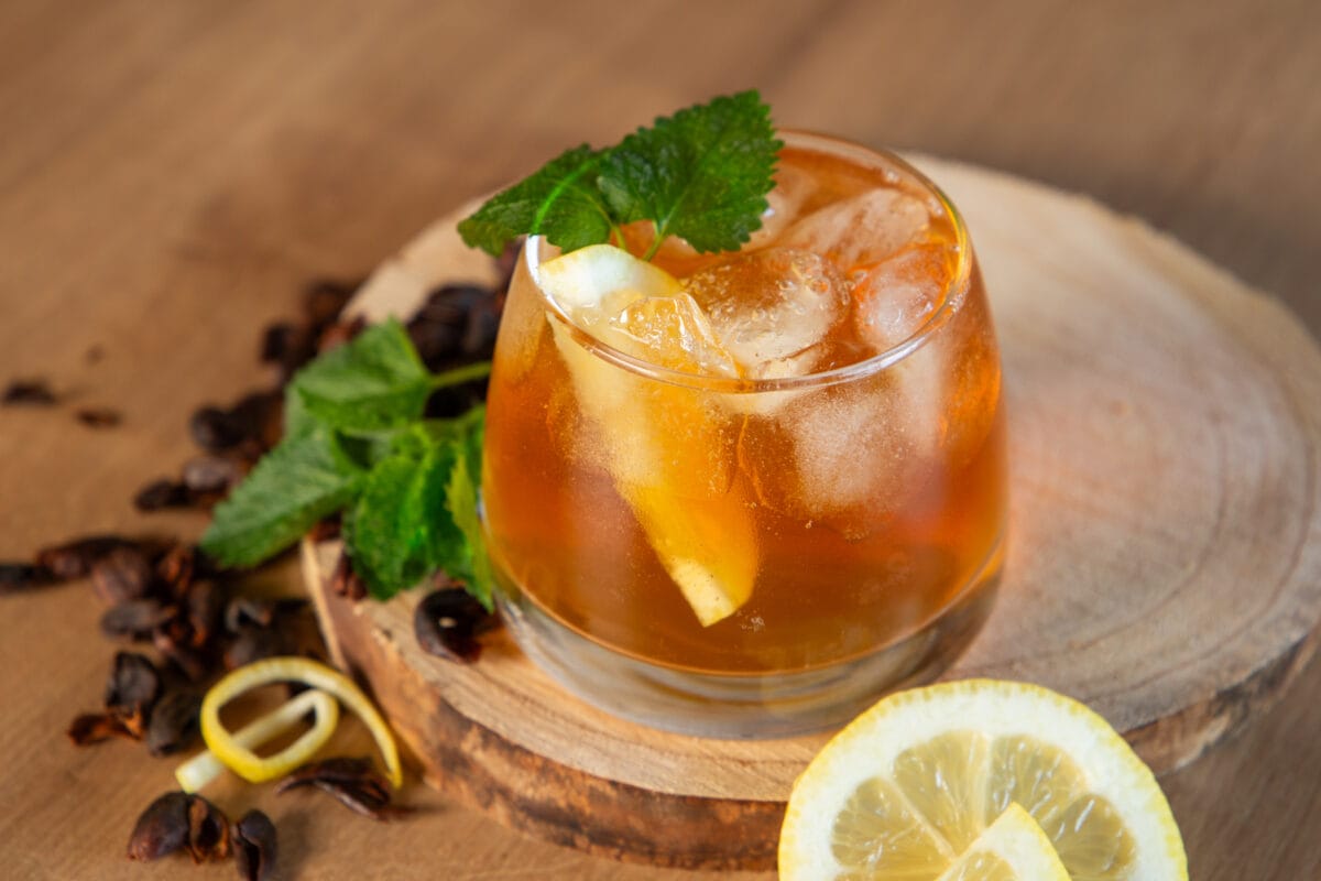 Litschi Cascara - fertig zubereitet und garniert