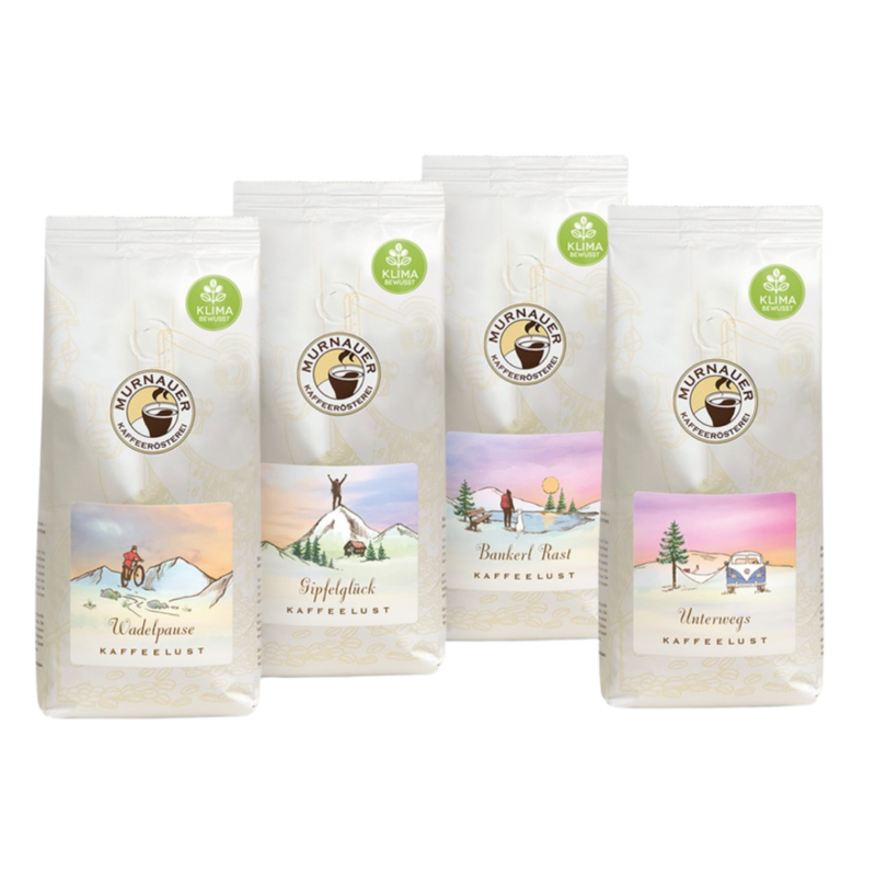 Outdoor-Edition Bundle - 4 x 250g Outdoor-Coffee, Packshots