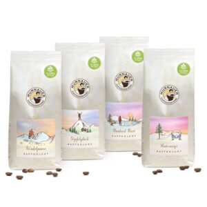 Outdoor-Edition Bundle: 4 x 250g, alle 4 Outdoor-Coffees - Packshotss