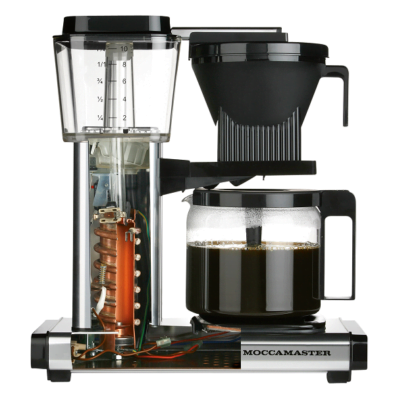 Filterkaffeemaschine Moccamaster mit offenem Heizstabelement
