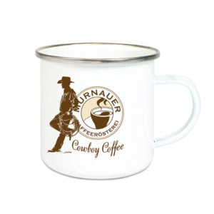 Emailletasse Cowboy Coffee